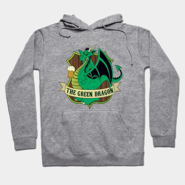 The Green Dragon Pub Hoodie by mangulica